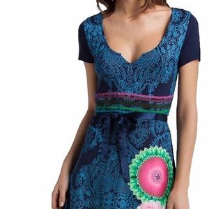 Desigual Matty Blue Jersey Dress